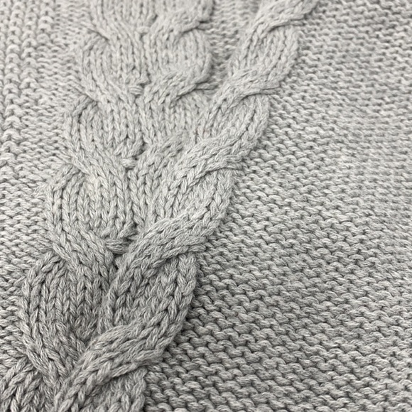 Gab cable knit/woven crewneck sweater. Size:Large - Picture 2 of 4